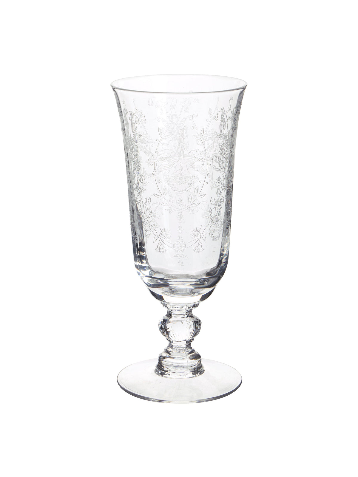 Vintage 1950s Heisey Orchid Footed Tumblers Weston Table