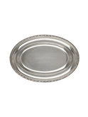 Vintage 1950s Oval Silver Plate Serving Tray Weston Table