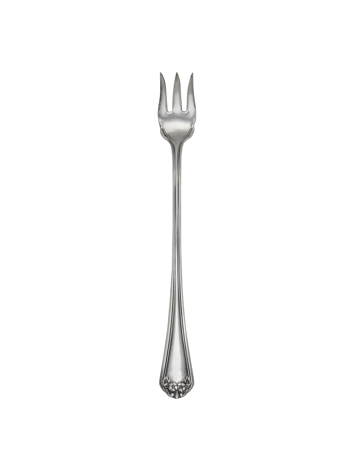 Vintage 1950s Rogers AA Flowers Silver Plate Oyster Forks Weston Table