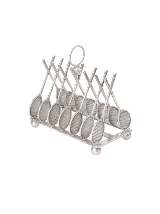 Vintage 1950s Silver Plate Tennis Toast Rack Weston Table