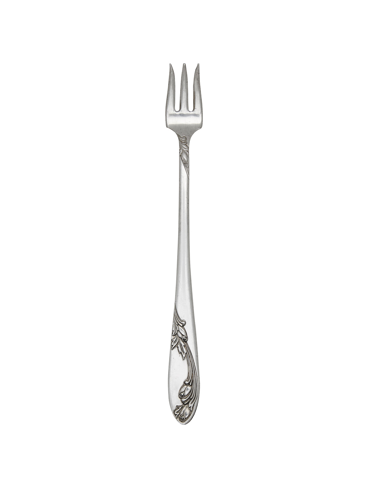 Vintage 1952 Garden of Roses Silver Plate Oyster Forks Weston Table