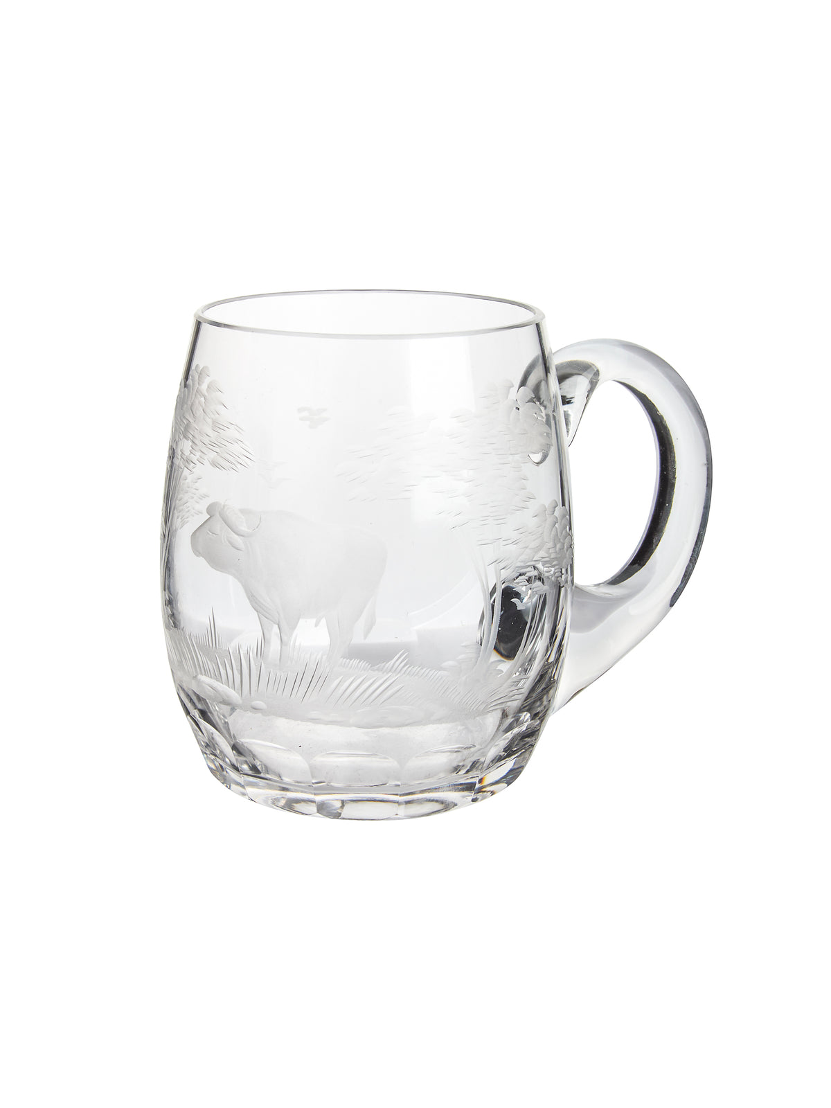 Vintage 1960s Crystal Queen Lace Beer Mug Weston Table