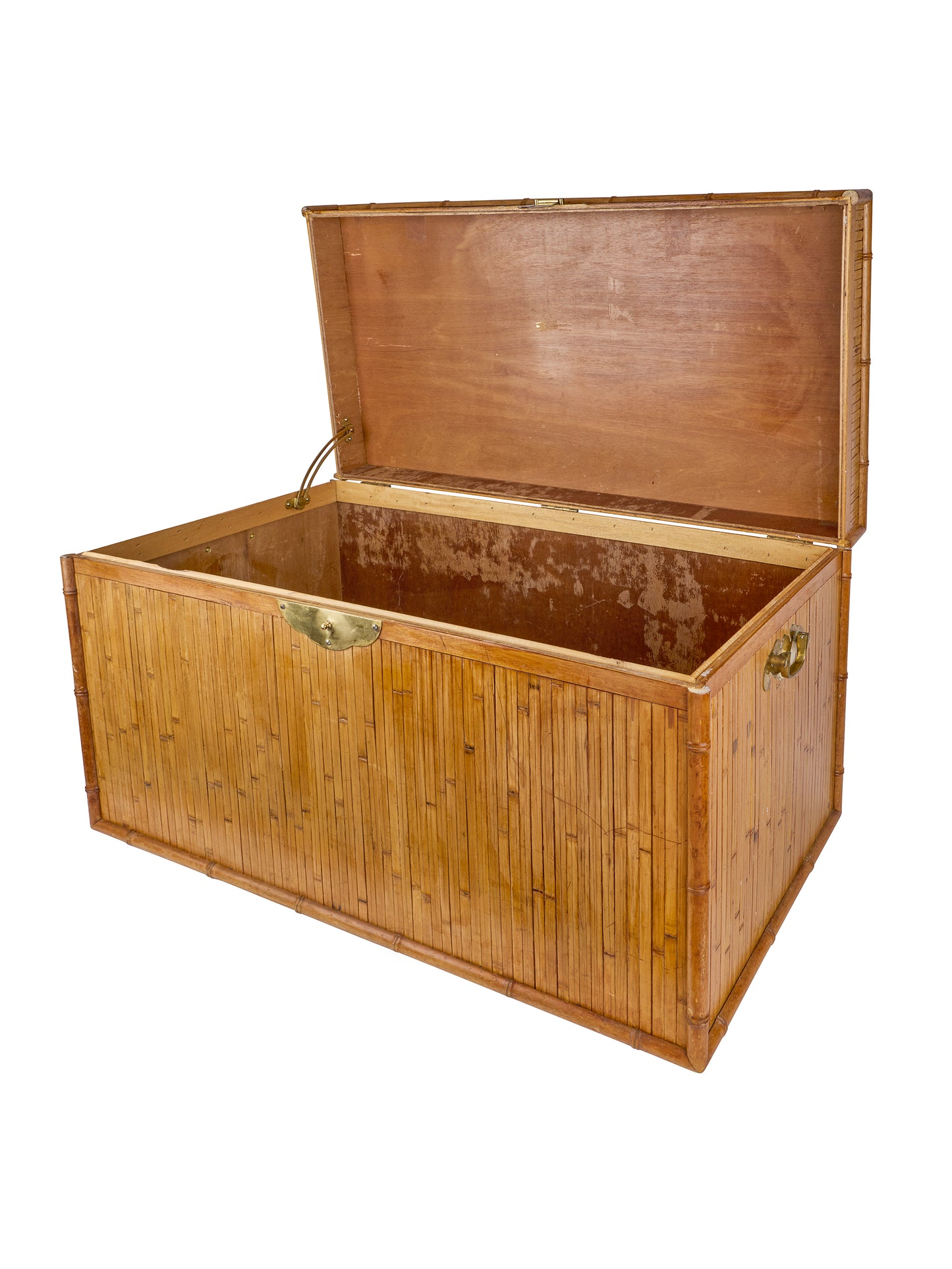 Vintage 1960s French Bamboo Trunk Weston Table