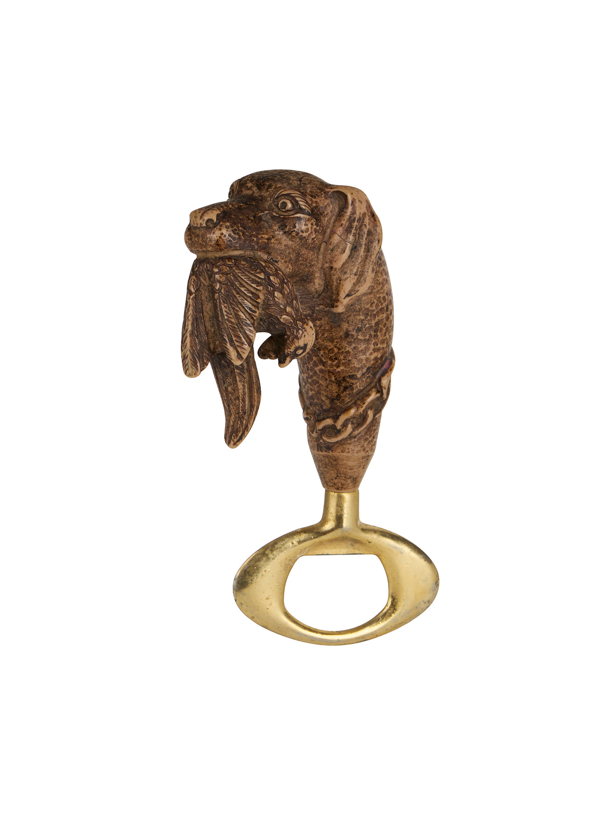 Vintage 1960s Hunting Dog with Duck Bottle Opener Two Weston Table