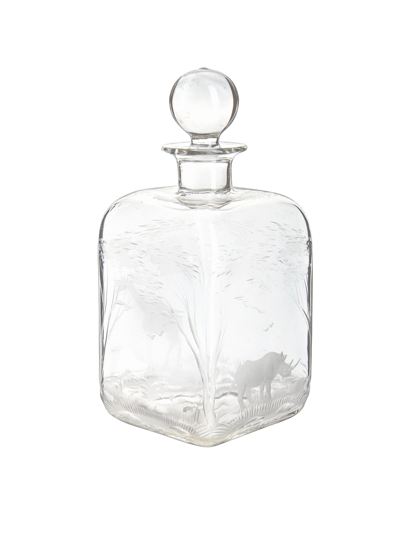 Vintage 1960s Crystal Kenya African Queen Decanter Weston Table