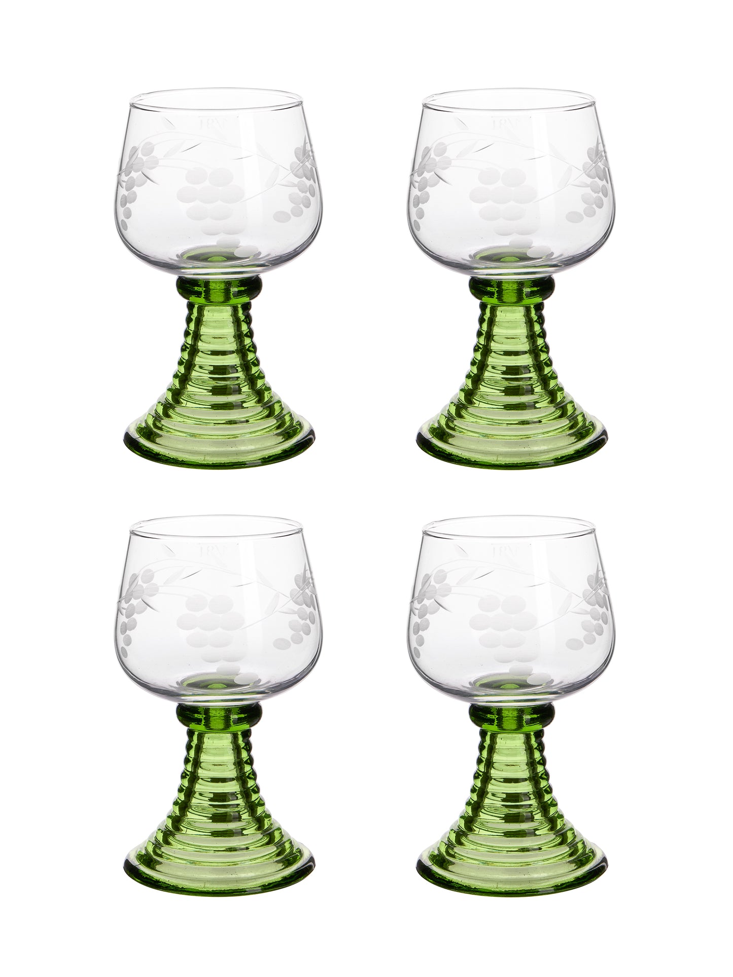 Vintage 1960s Roemer Beehive White Wine Glasses Weston Table