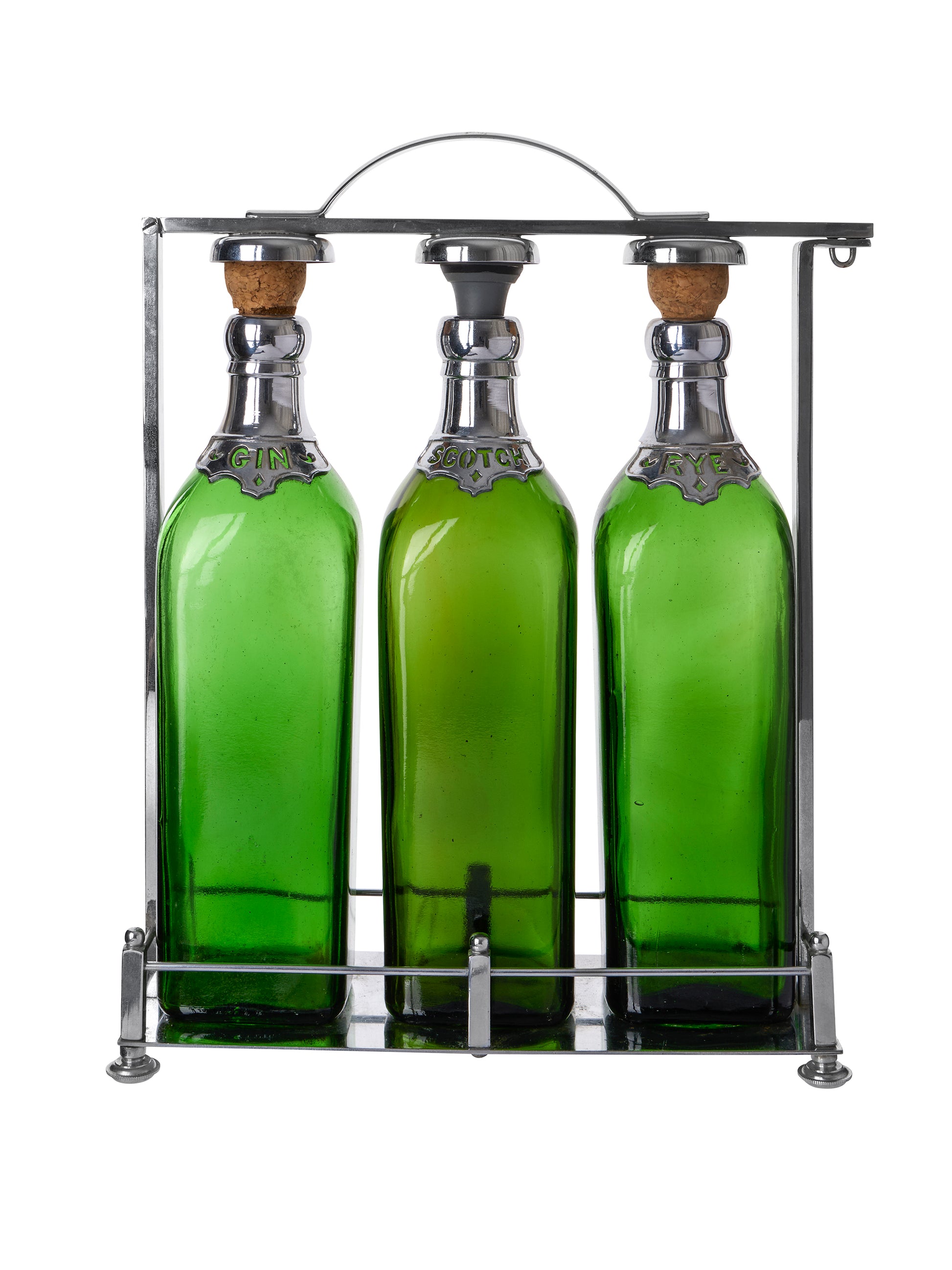 Vintage 1960s Scotch, Rye, and Gin Caddy Weston Table