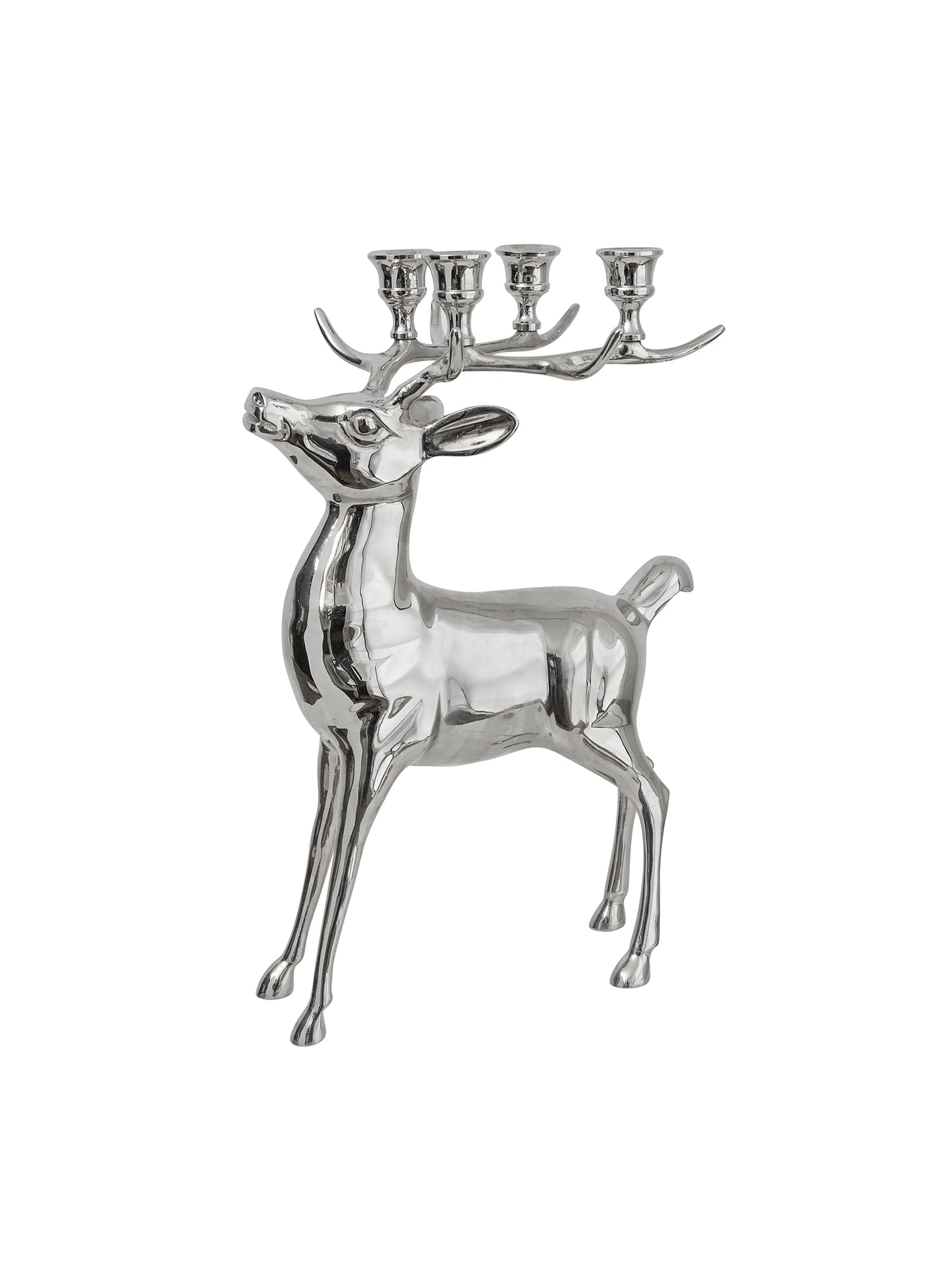 Vintage 1960s Silver Plate Stag Candelabra Weston Table