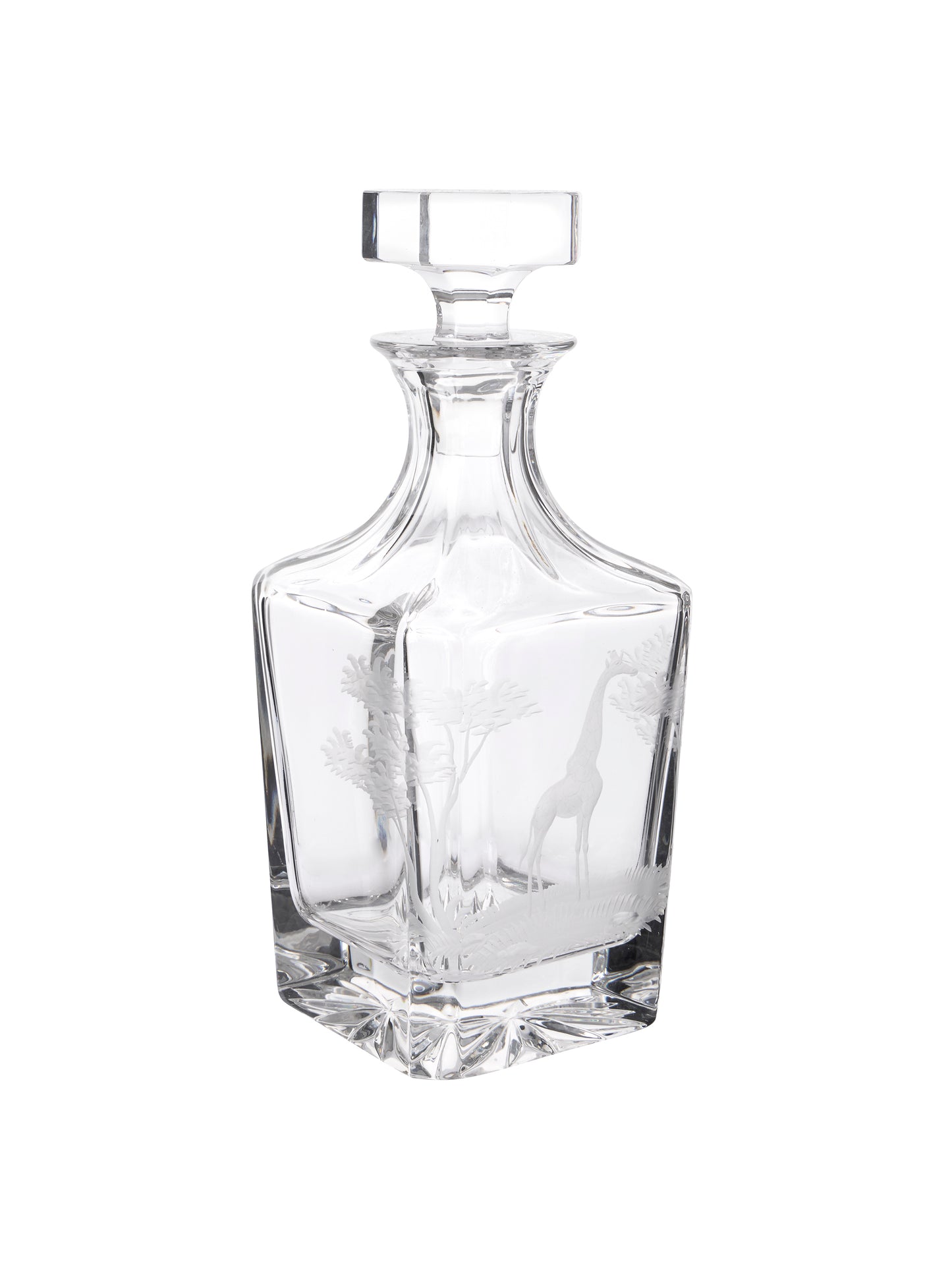 Vintage 1966 Crystal Queen Lace Giraffe Decanter Weston Table