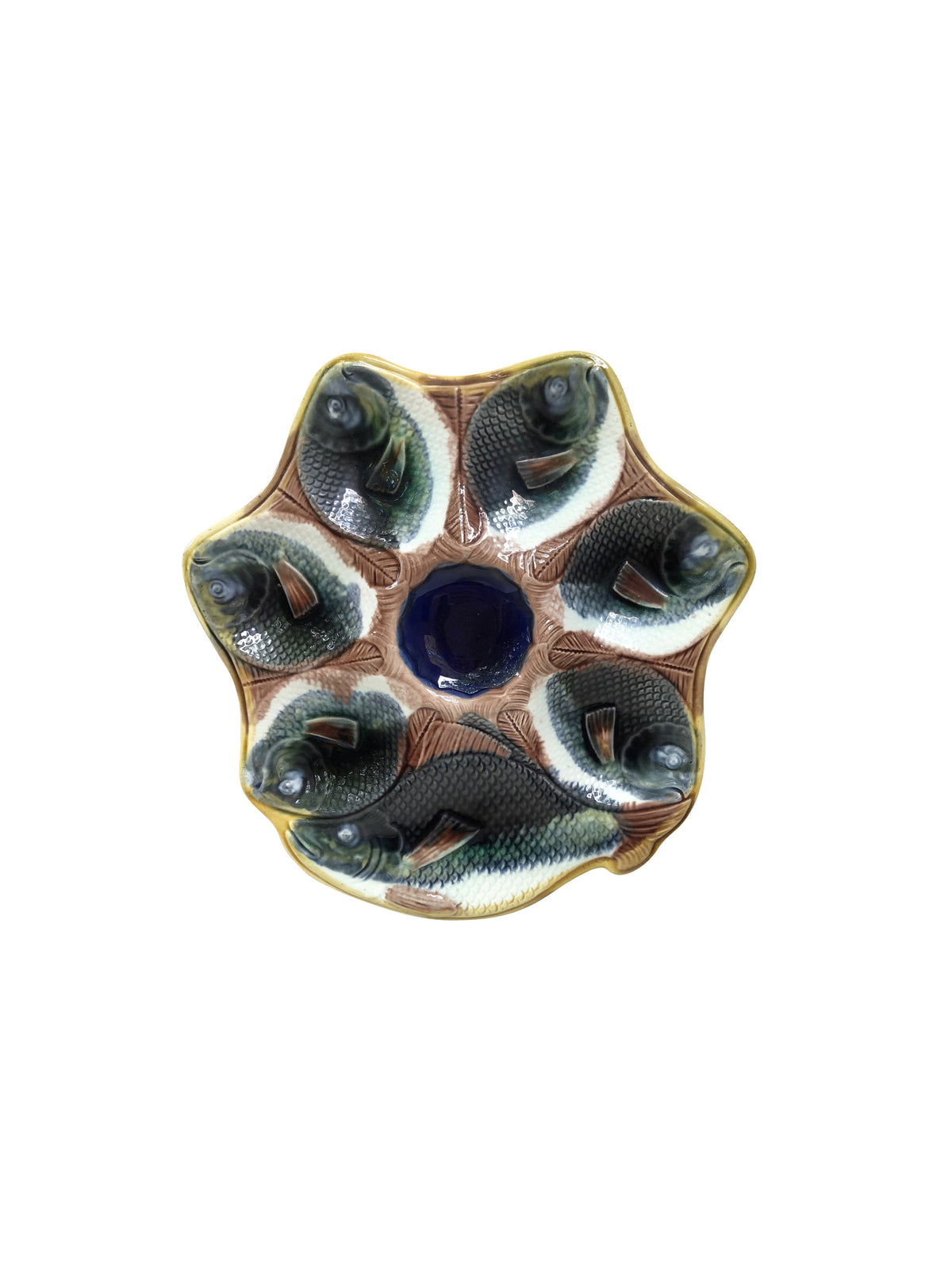 Vintage 19th Century Adam Bramley & Co. Oyster Plate
