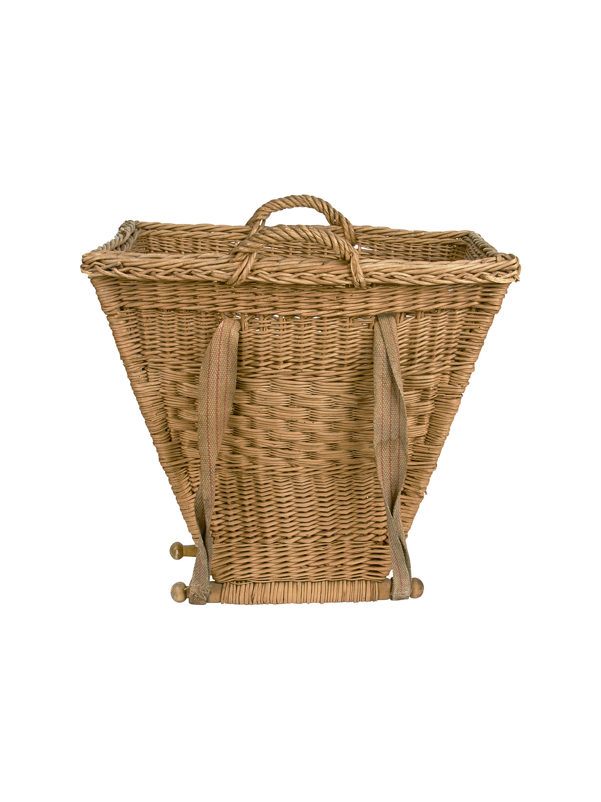 Vintage 19th Century Danish Gathering Basket Weston Table