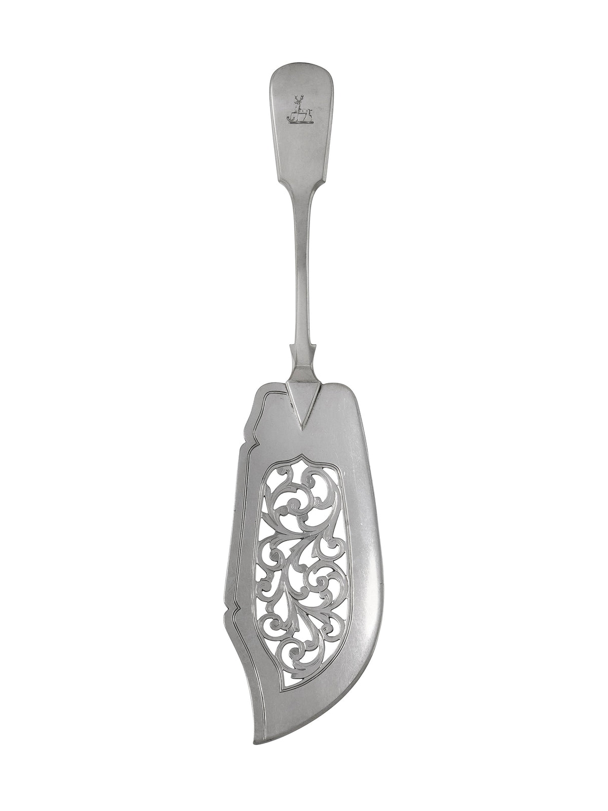 Vintage 19th Century English Silver Plate Fish Slice Weston Table