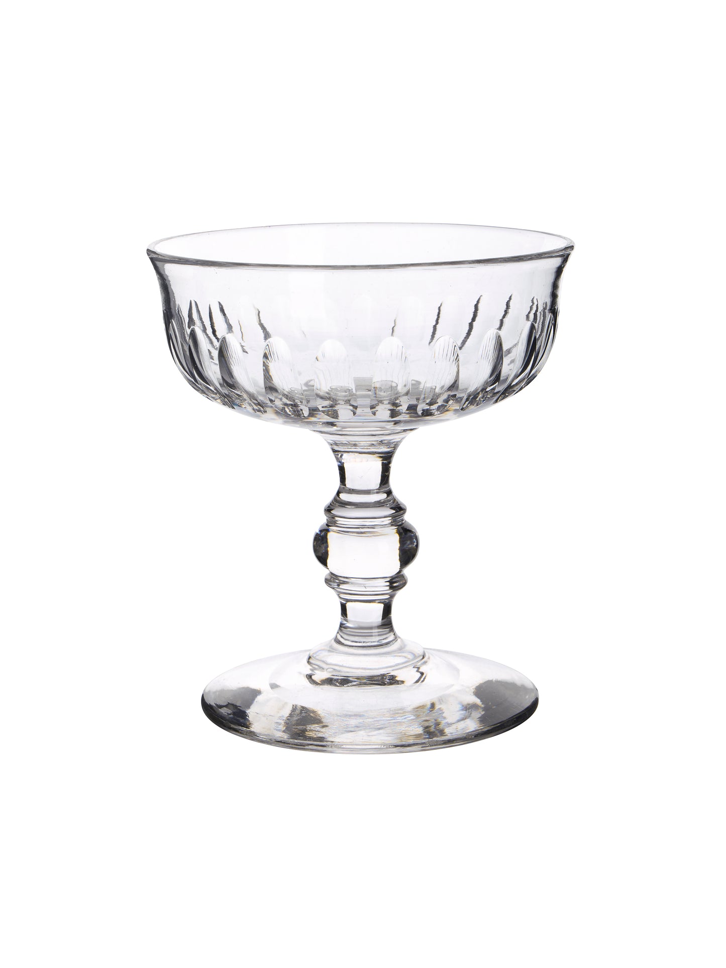 Vintage 19th Century French Crystal Cocktail Coupes Weston Table