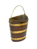 Vintage 19th Century Mahogany and Brass Bound Oyster Bucket Weston Table