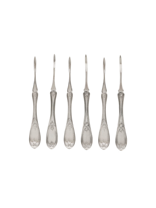 Vintage 19th Century Meriden Britannia Silver Plate Nut Picks Weston Table