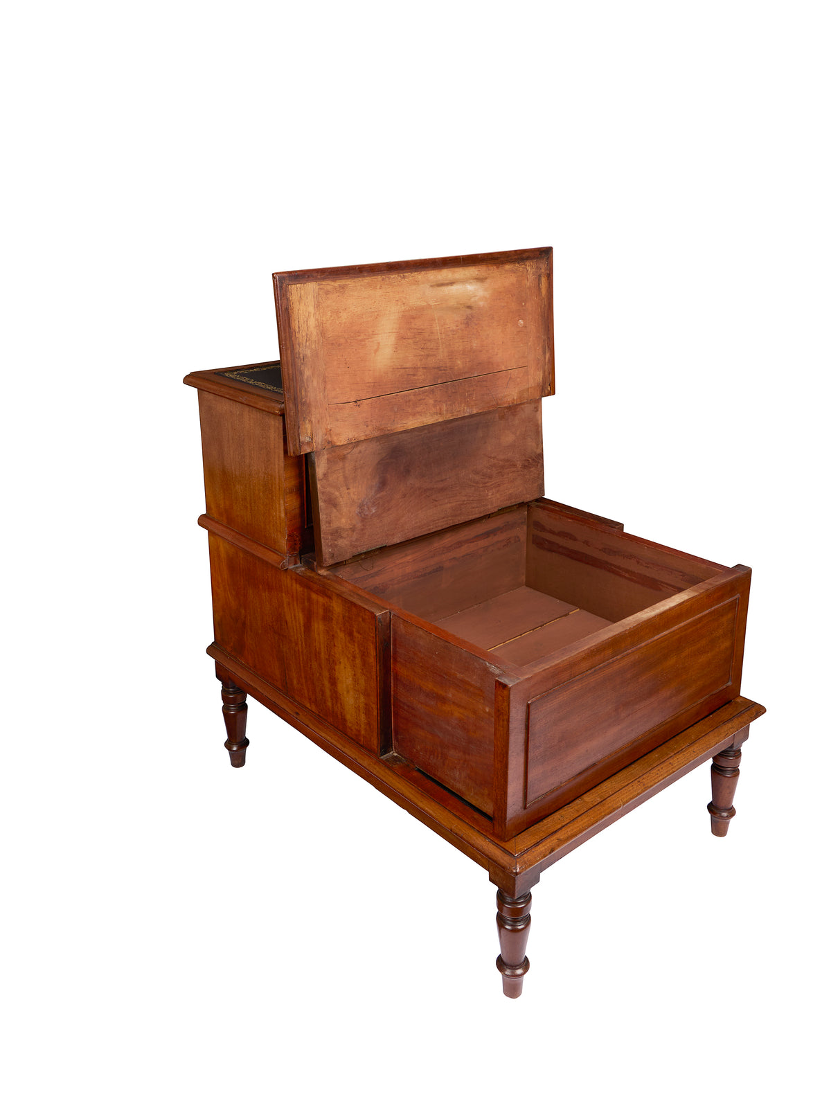 Vintage 19th Century Regency Mahogany Library Steps Weston Table