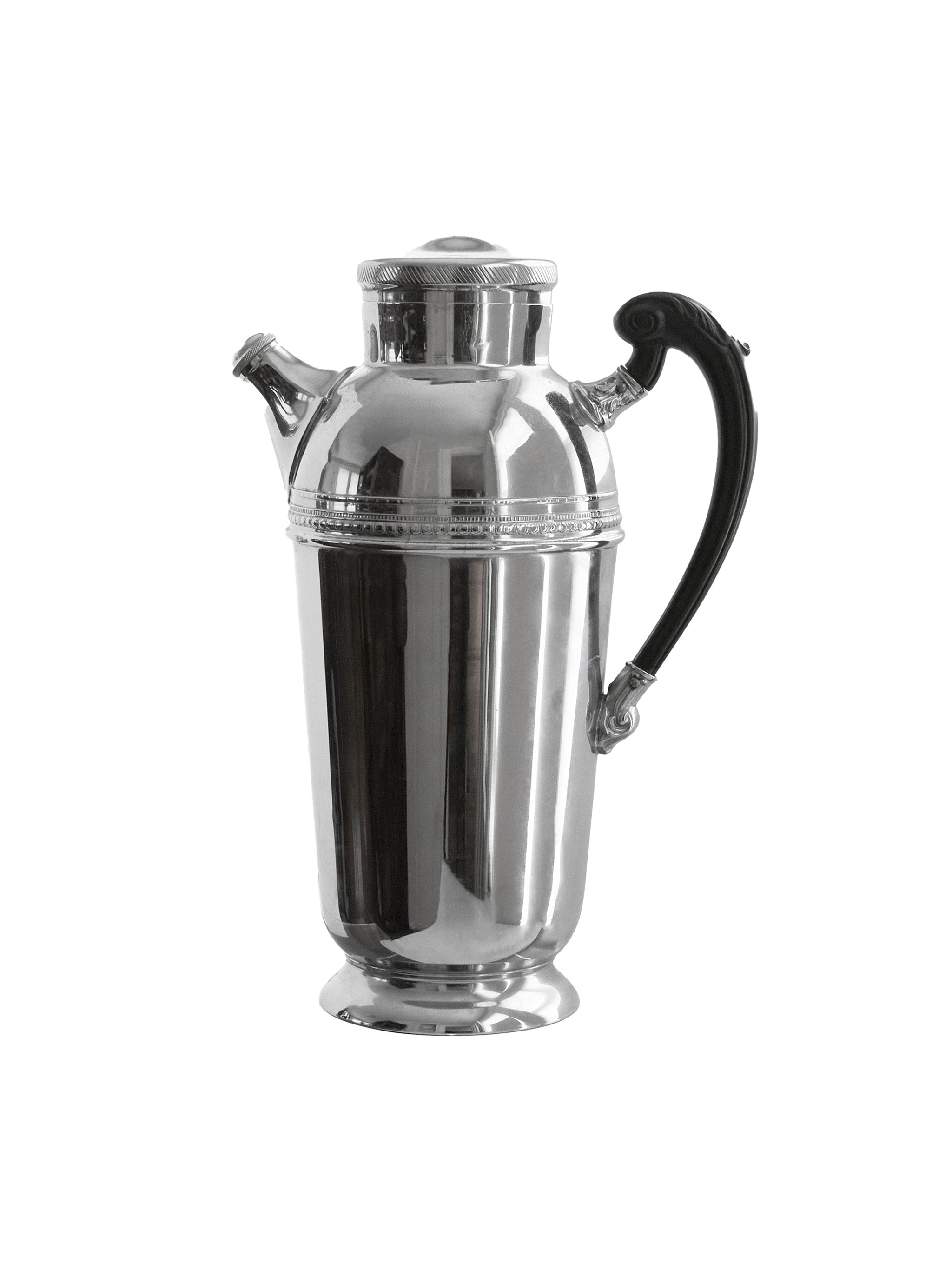 MANHATTAN cocktail shaker in Art Deco inspired stainless steel