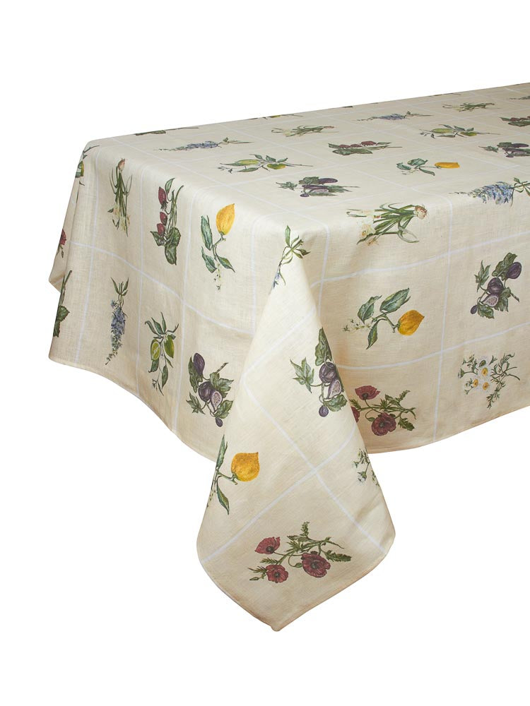 Vintage Botanical Table Linen Collection 140" Weston Table