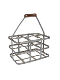 Vintage French Zinc Wine Bottle Carrier Weston Table