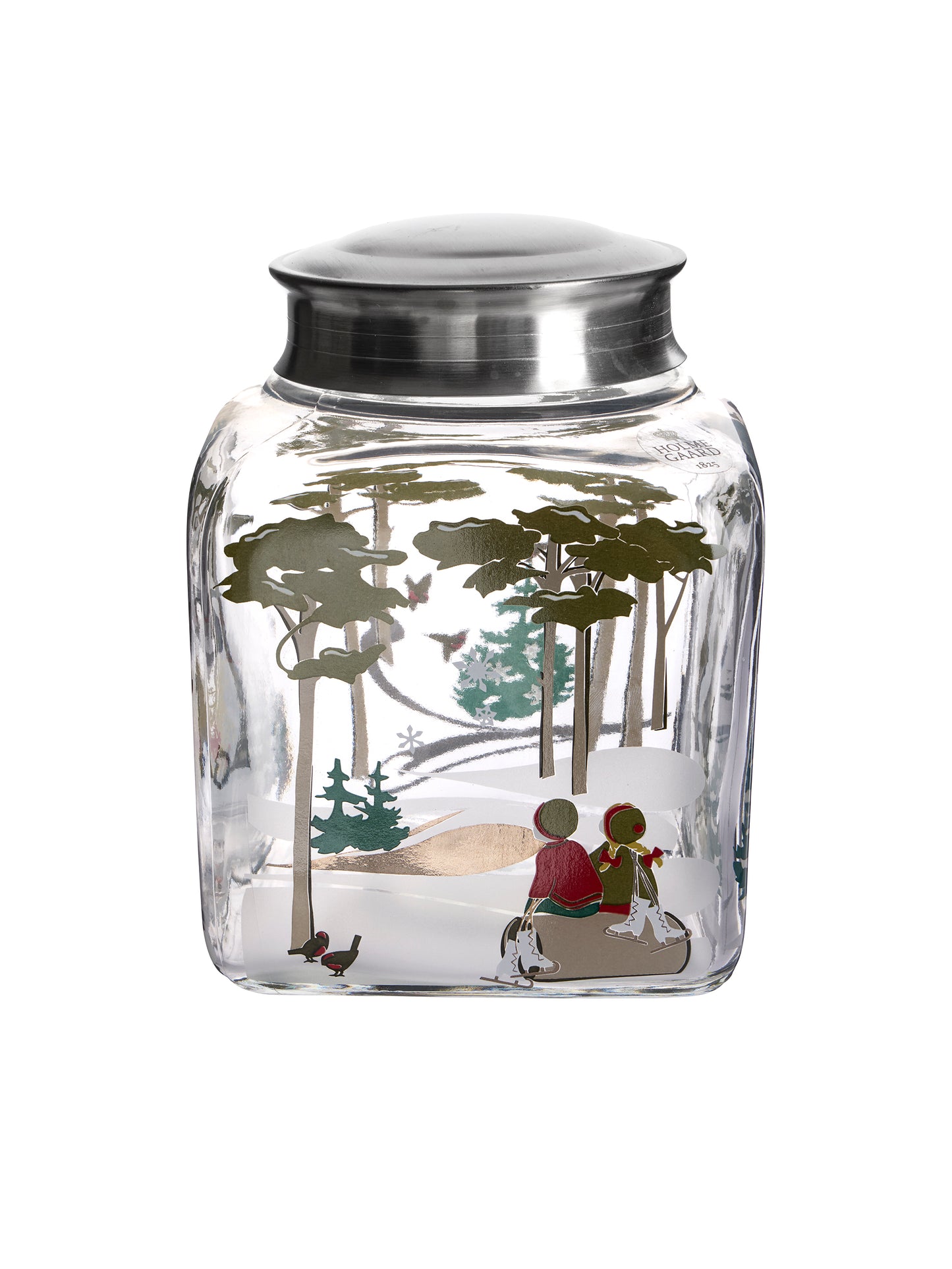 Vintage Holmegaard Christmas Cookie Jar Weston Table