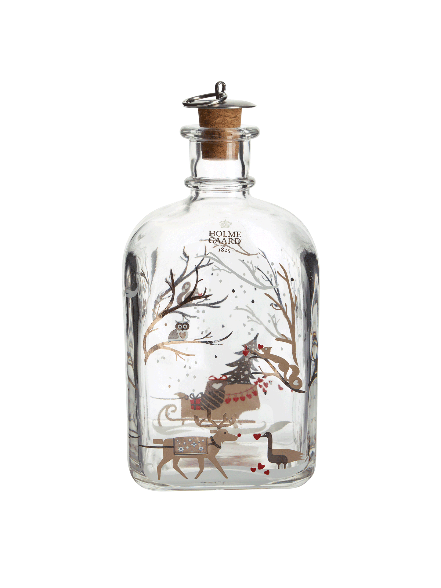 Vintage Holmegaard Reindeer and Sleigh Decanter Weston Table