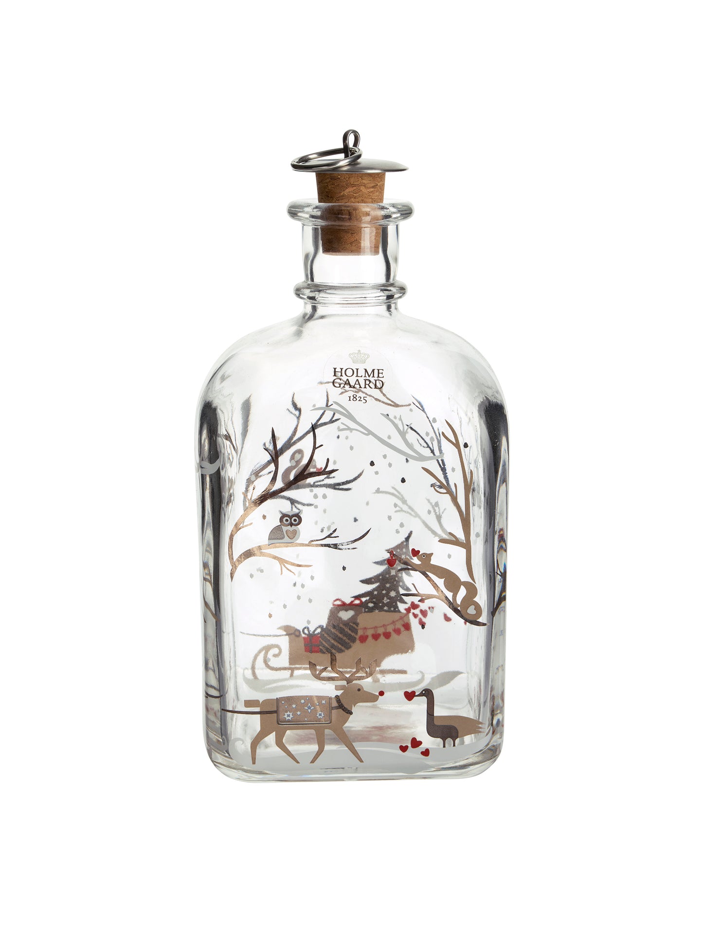 Vintage Holmegaard Reindeer and Sleigh Decanter Weston Table