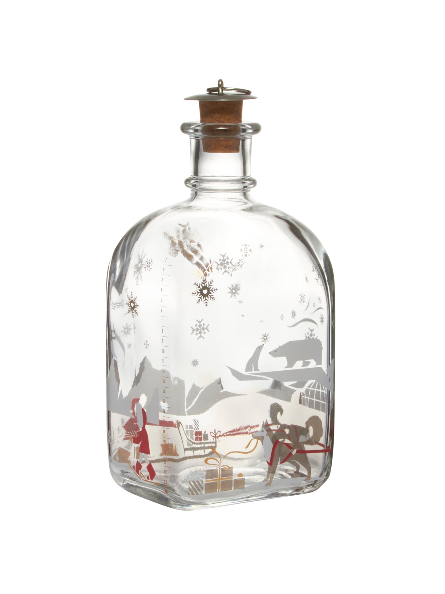 Vintage Holmegaard Sled Dog and Polar Bear Glass Decanter Weston Table
