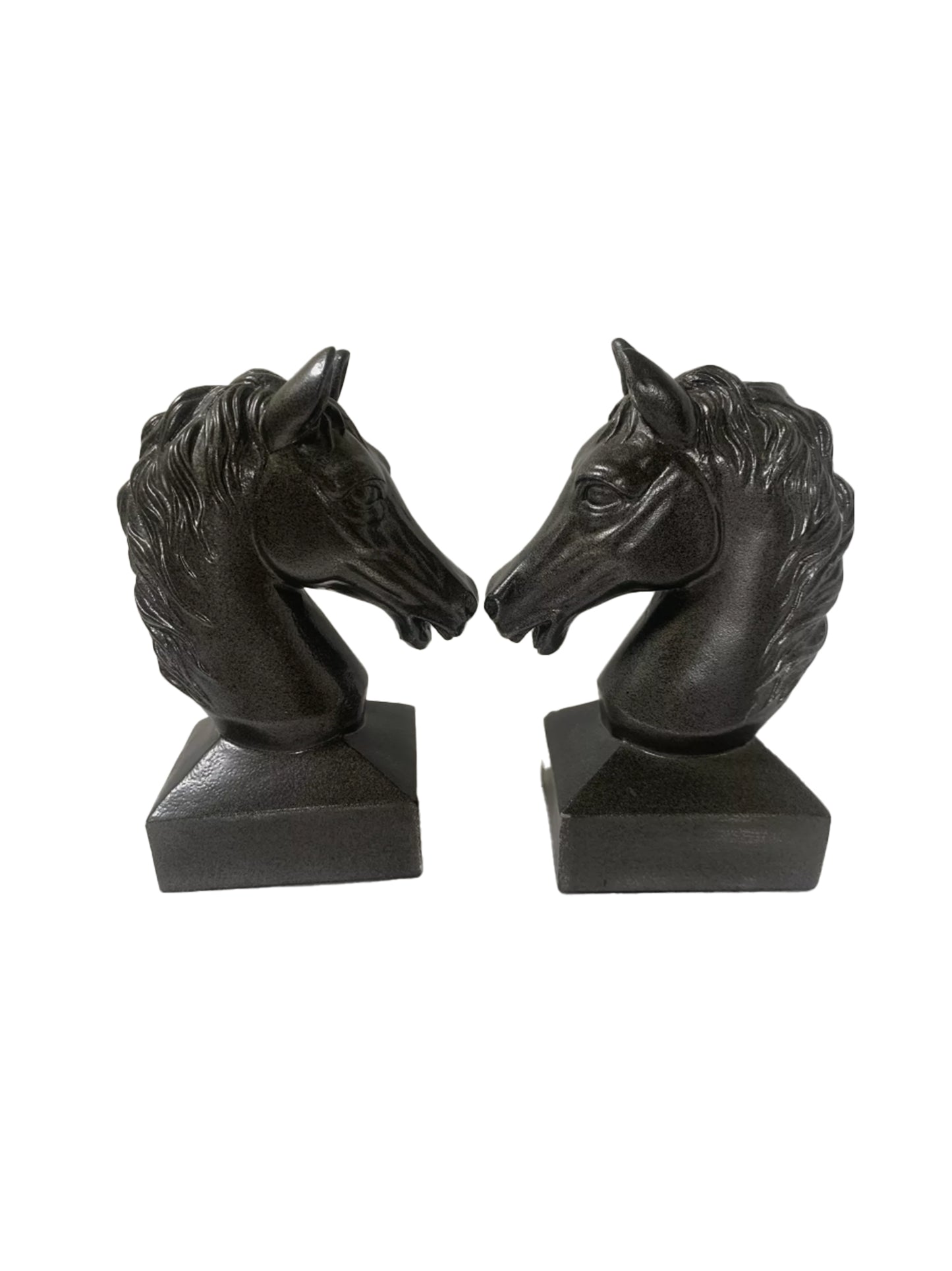 Vintage Horse Bust Resin Bookends Weston Table