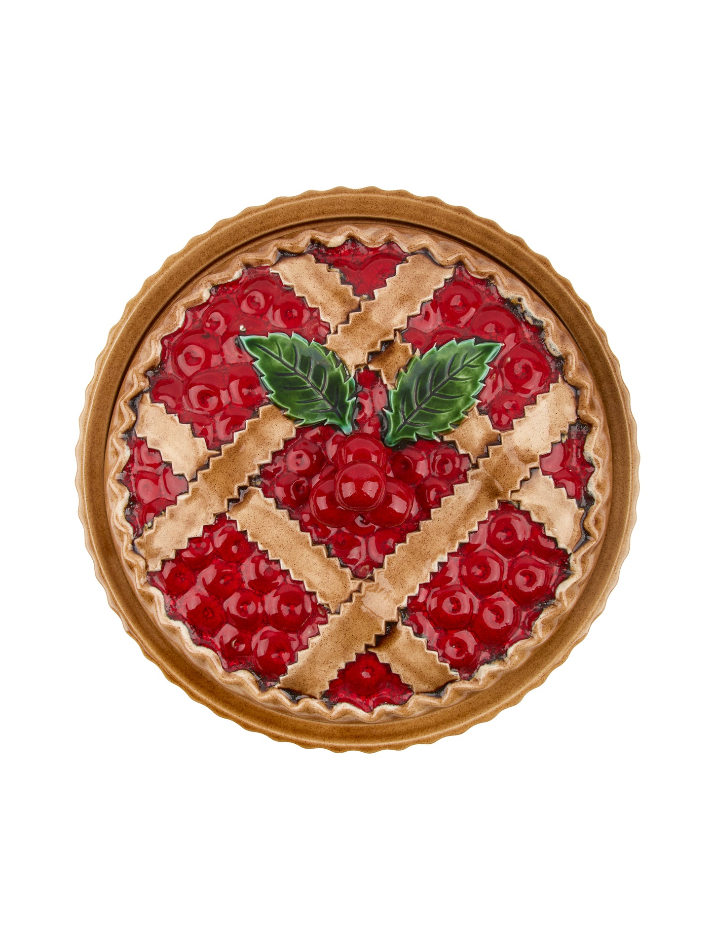 Vintage Lattice Cherry Pie Keeper Weston Table
