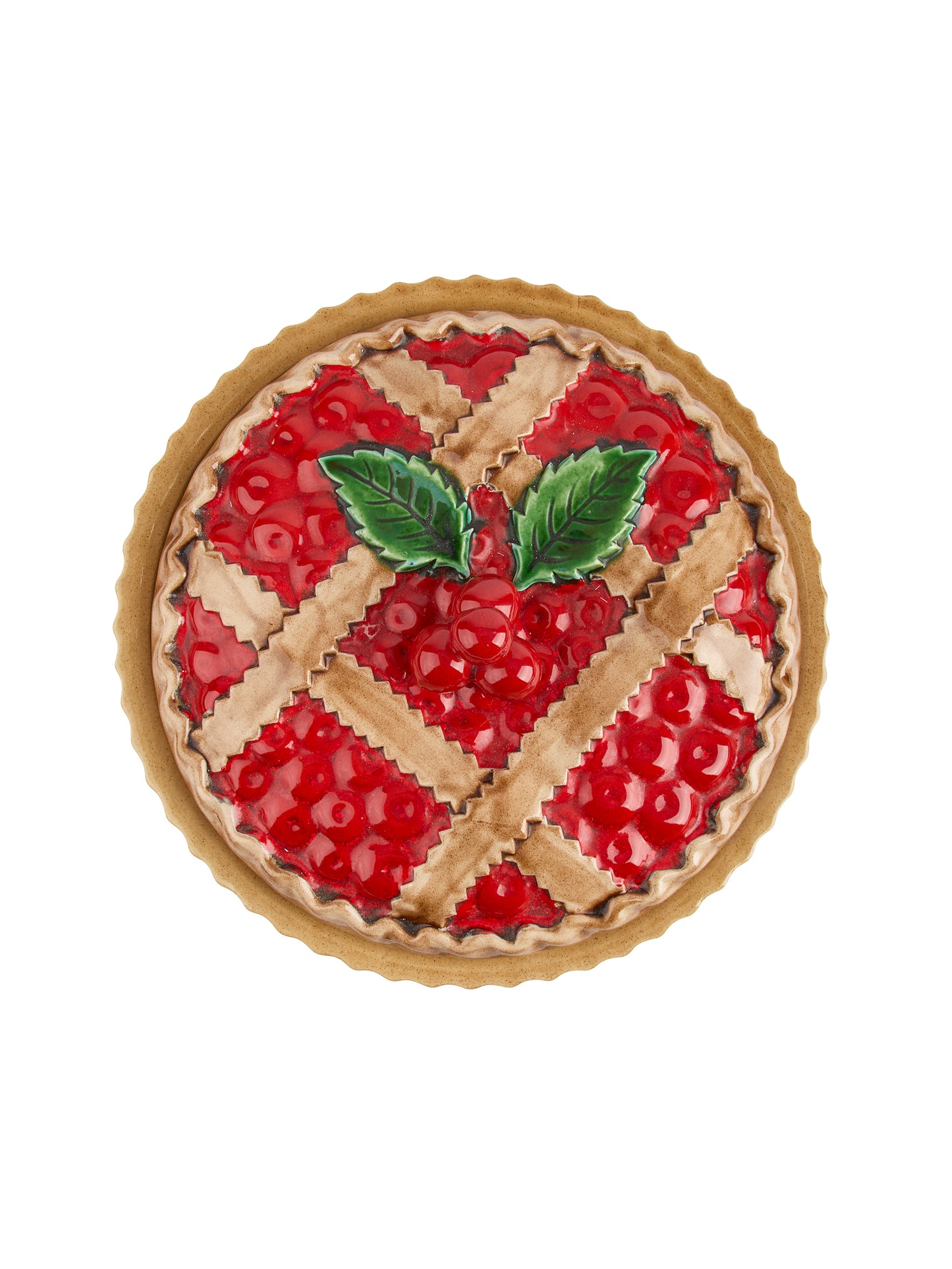 Vintage Lattice Cherry Pie Keeper Weston Table