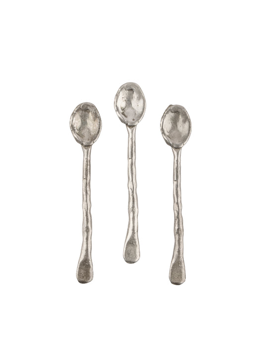 Vintage Pewter Textured Salt Spoons Weston Table