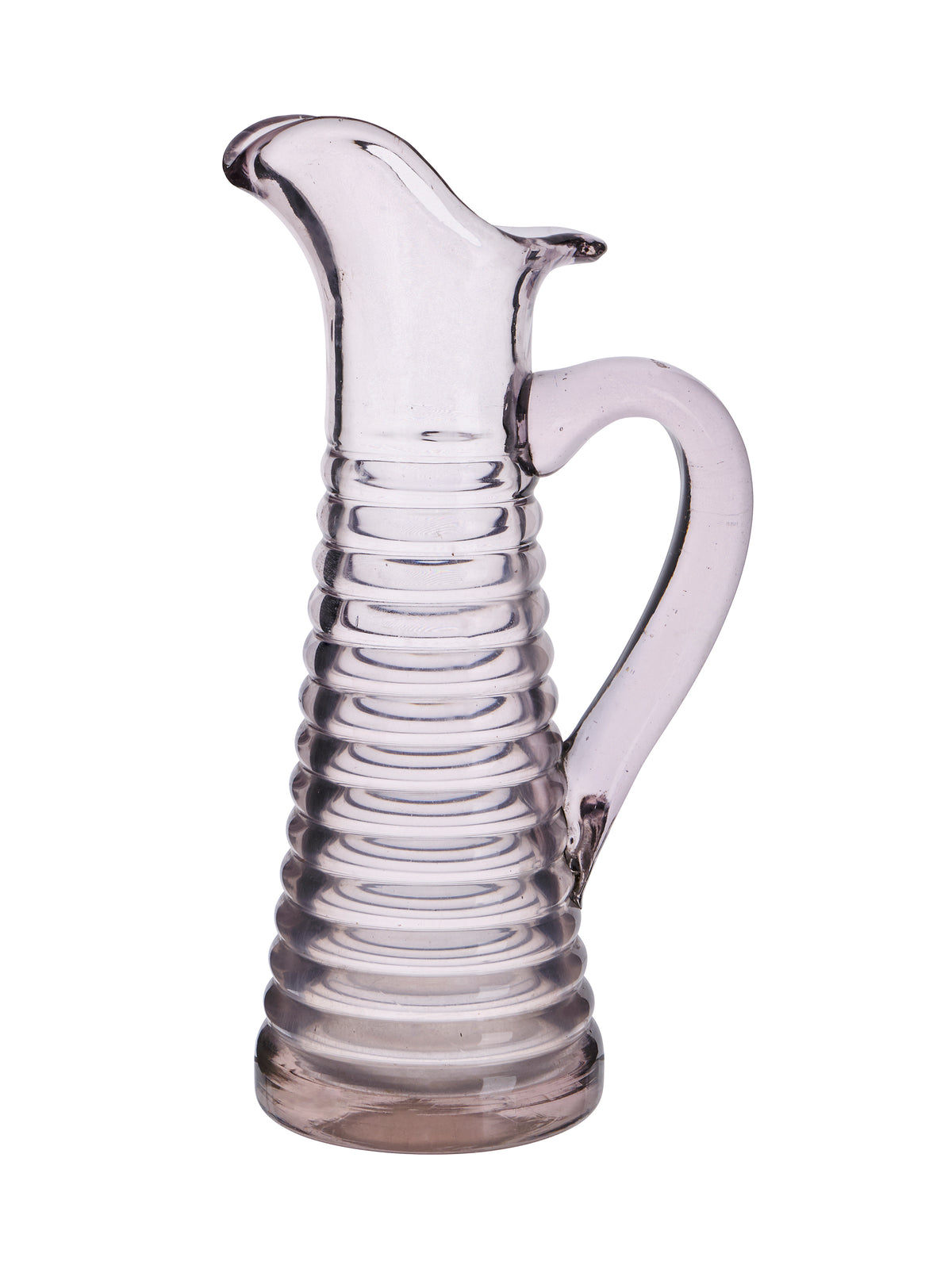 Vintage 1900s French Blown Glass Pitcher Two Weston Table