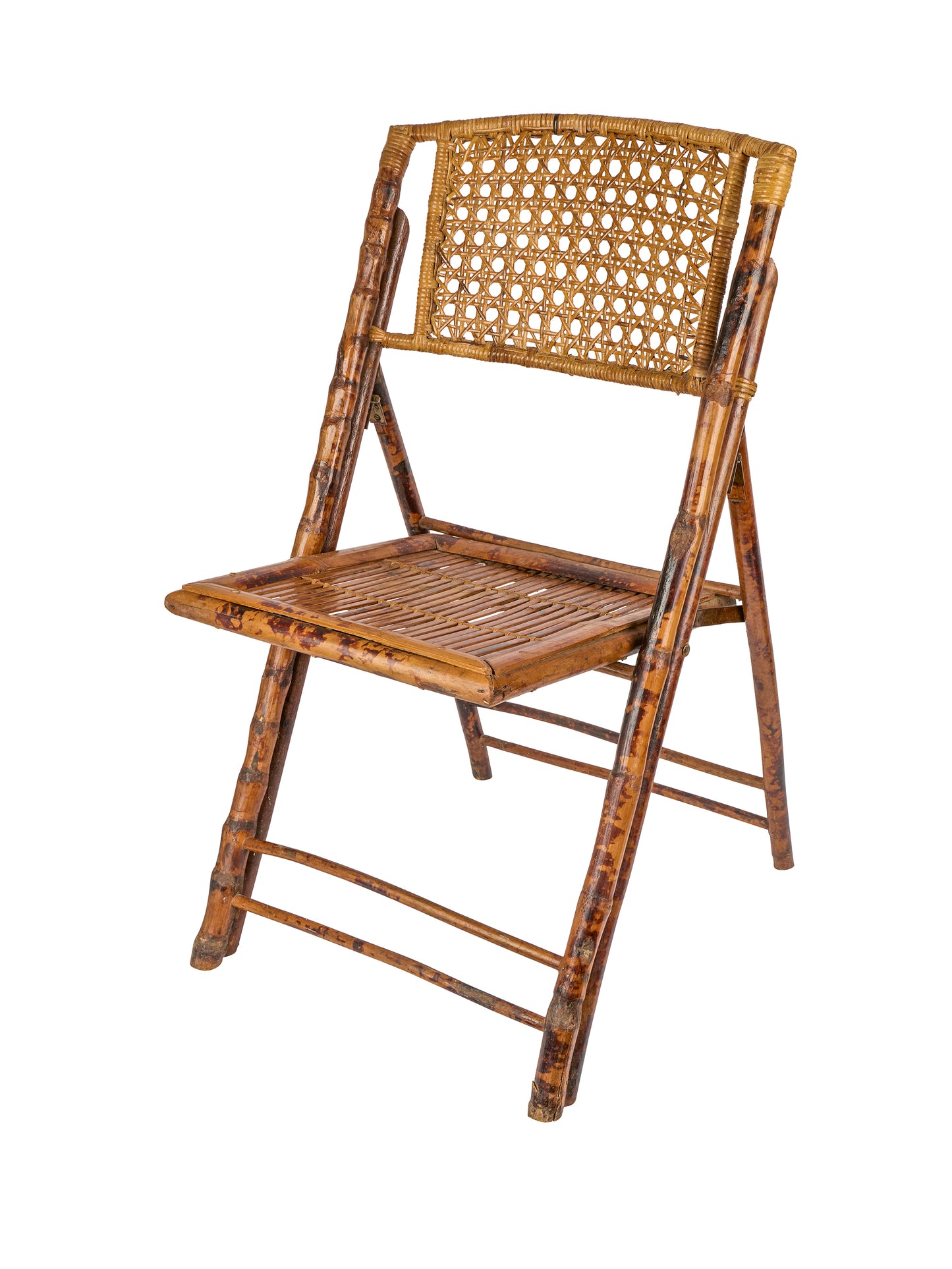 Vintage Retro Bamboo Folding Chairs Weston Table