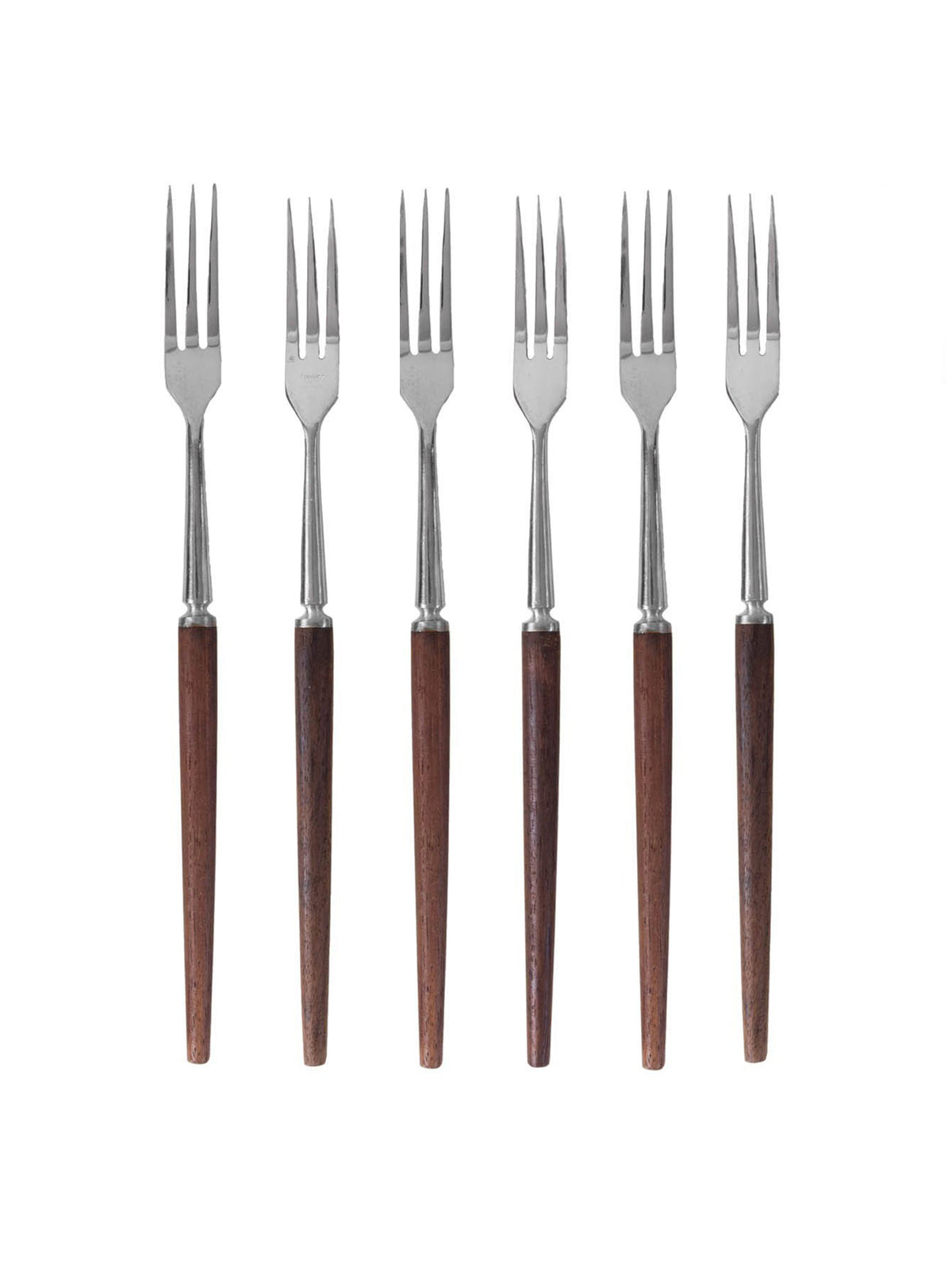 Vintage Retro Japanese Teak Wood Handled Forks Weston Table