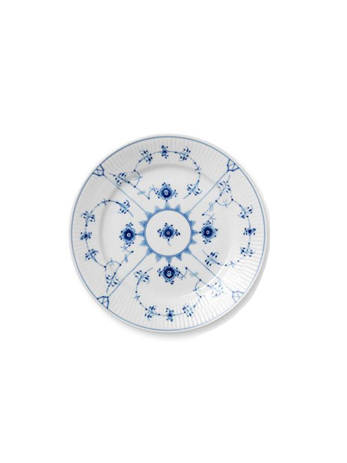 Vintage Royal Copenhagen Blue Fluted Plain Salad Plate Weston Table