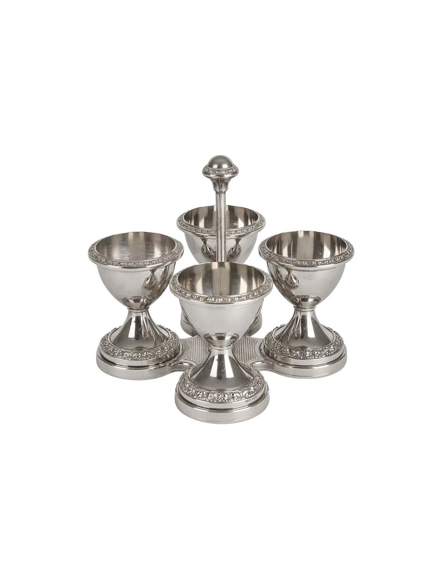 Vintage Silver Plate Egg Cup Caddy Weston Table