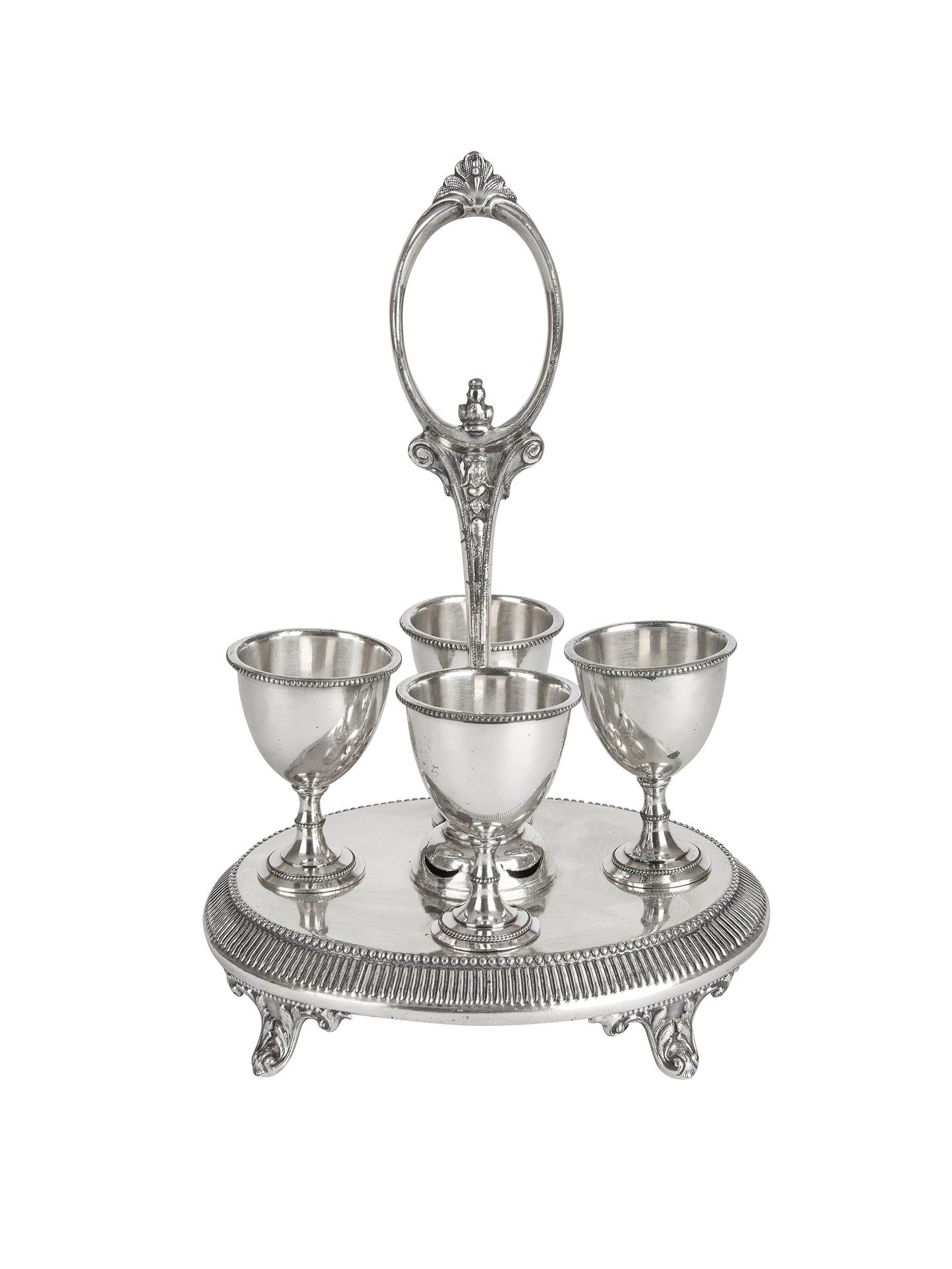 Vintage Silver Plate Egg Cup Caddy Weston Table