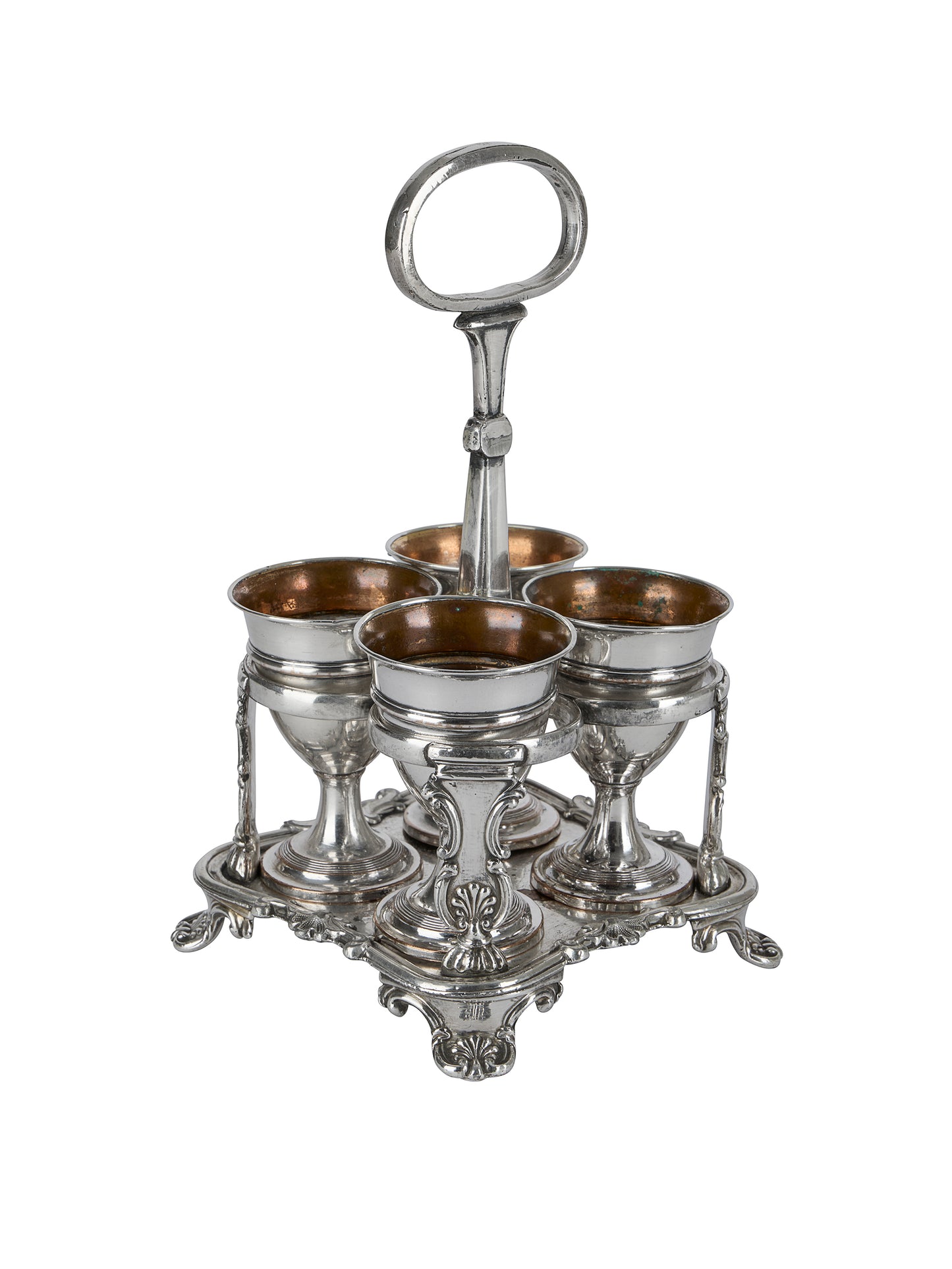 Vintage Silver Plate Egg Cup Caddy Weston Table