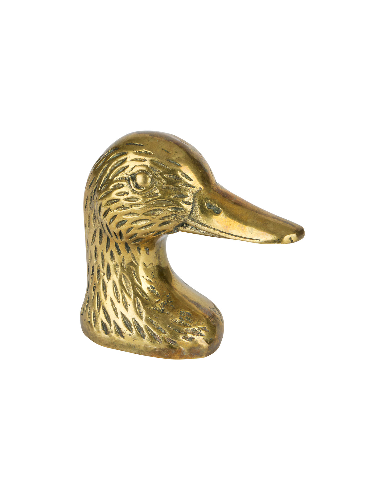 Vintage Textured Brass Duck Head Bottle Opener Two Weston Table