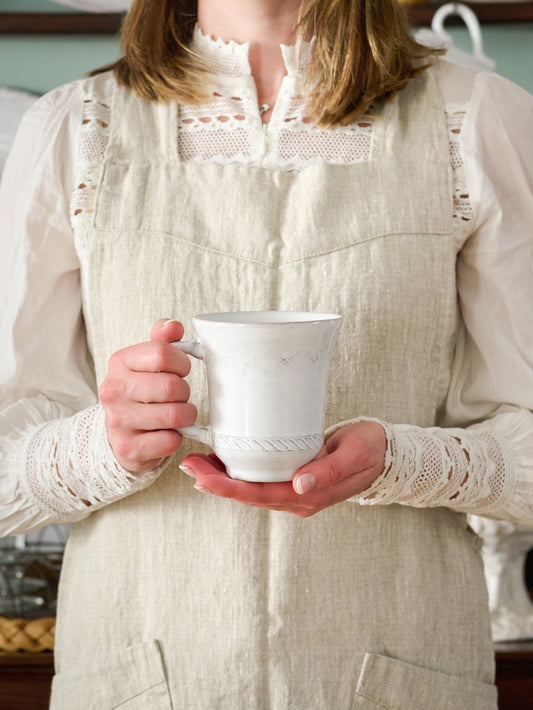 Vintage Vietri Bellezza White Mug Weston Table