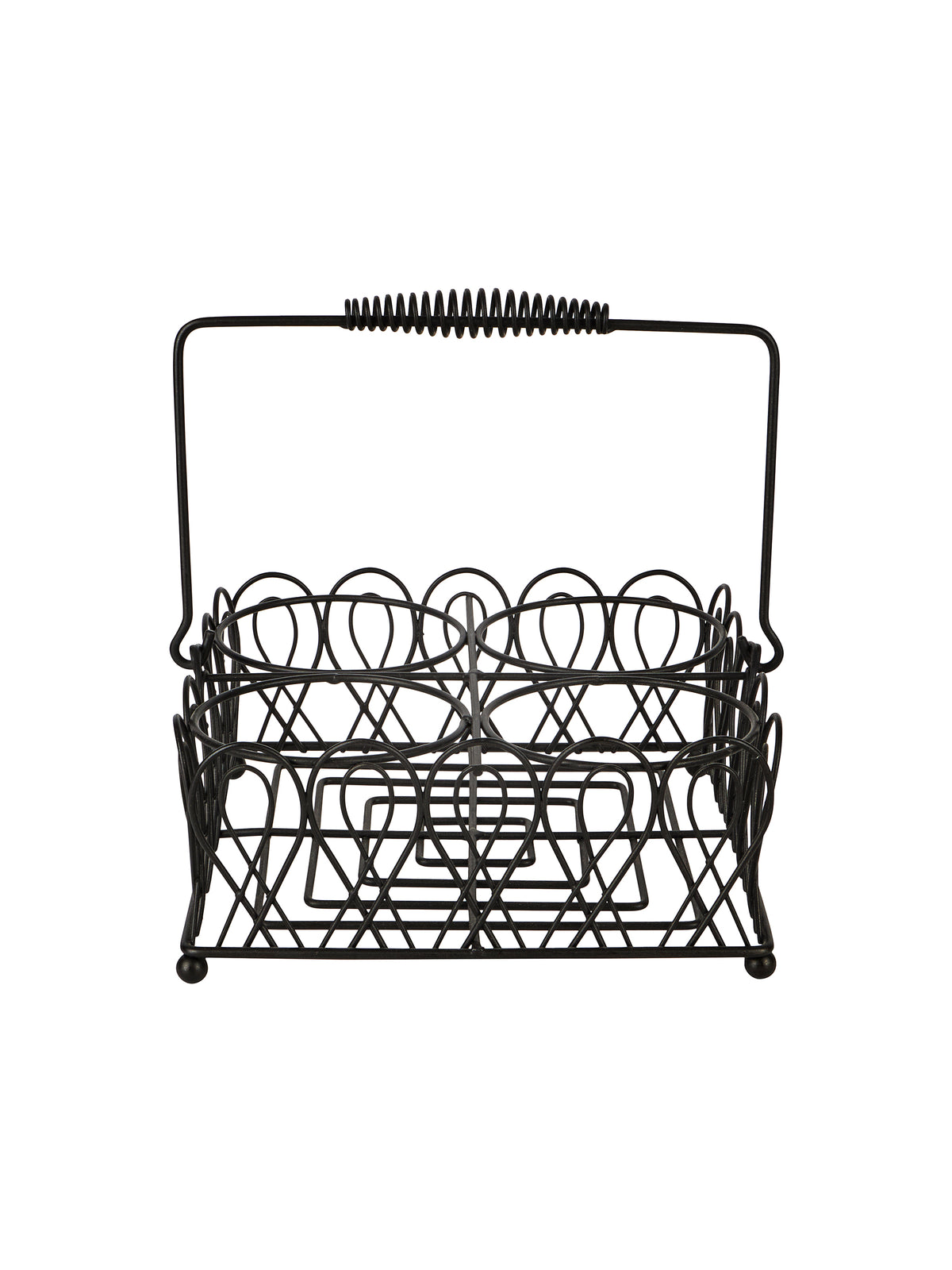 Vintage Wire Bistro Bottle Caddy Weston Table