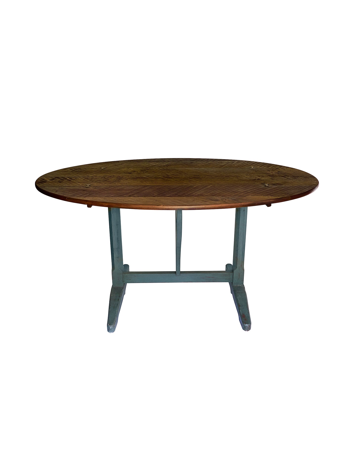 Vintage Oval Cherry Top Wine Table