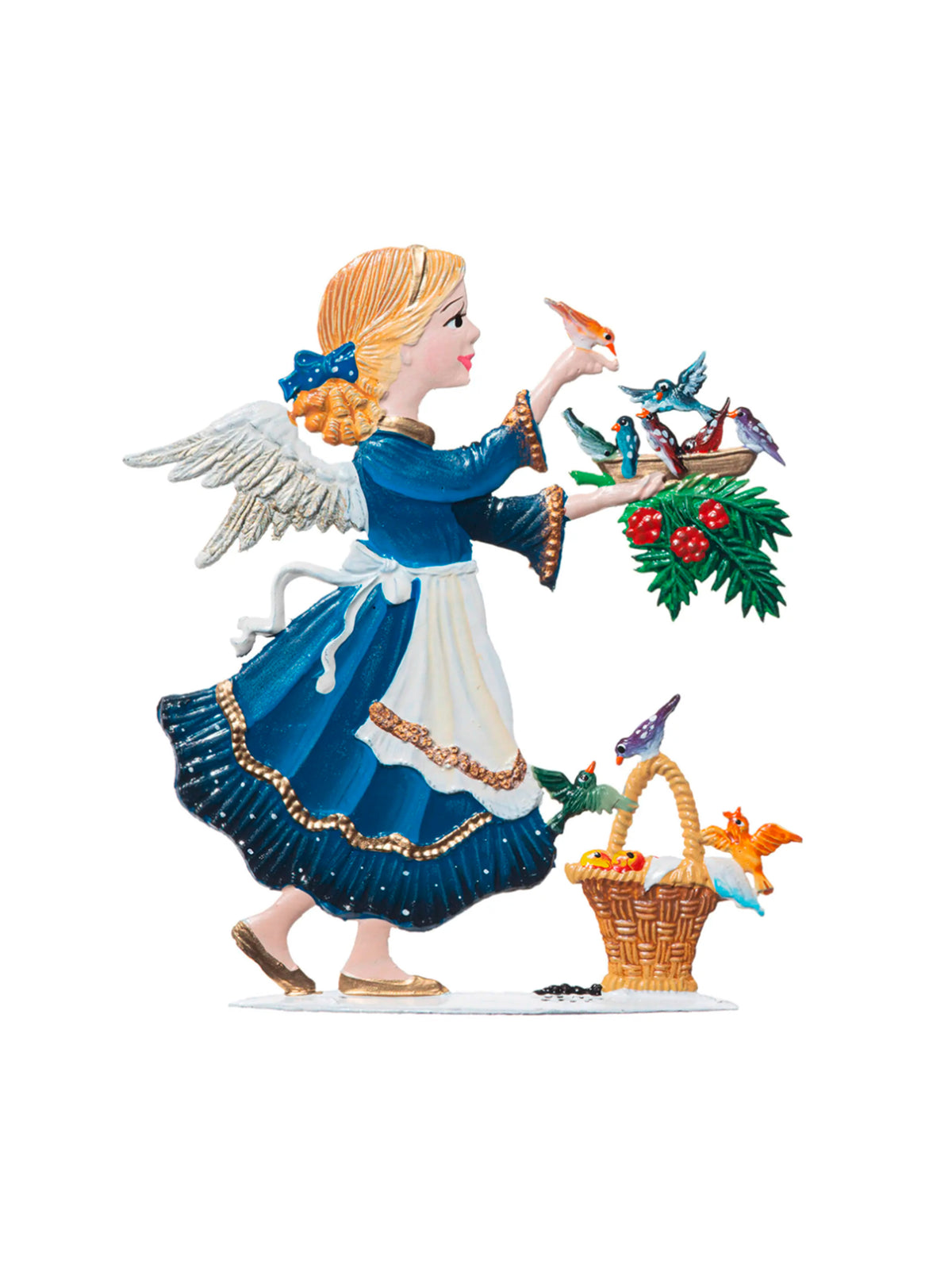 Wilhelm Schweizer Pewter Angel Feeding the Flock Weston Table