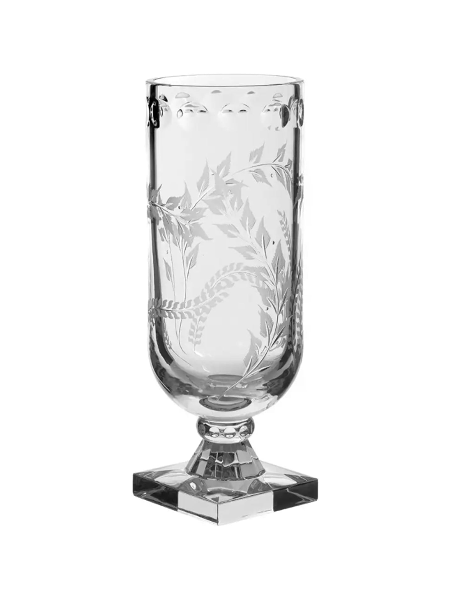 William Yeoward Crystal Fern Square Footed Hurricane Weston Table