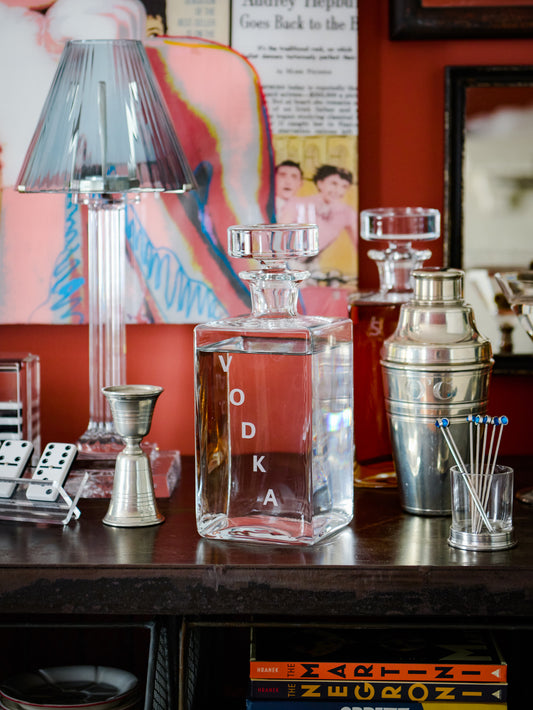 William Yeoward Crystal Lillian Square Decanter Vodka Weston Table