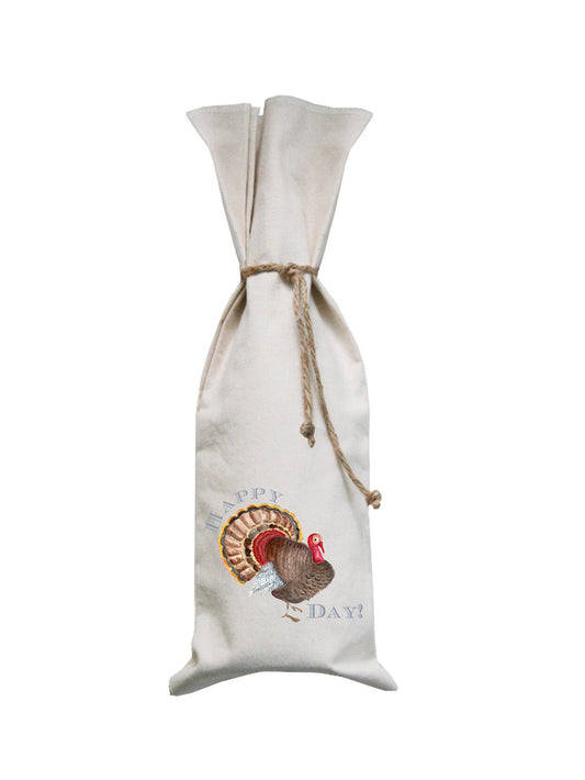 Happy Turkey Day Wine Bag Weston Table