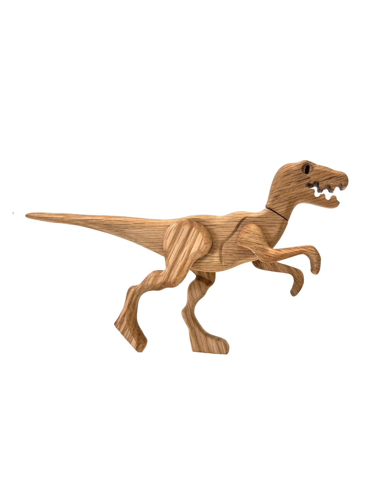 Wooden Dinosaur with Magnetic Joints Velociraptor Weston Table