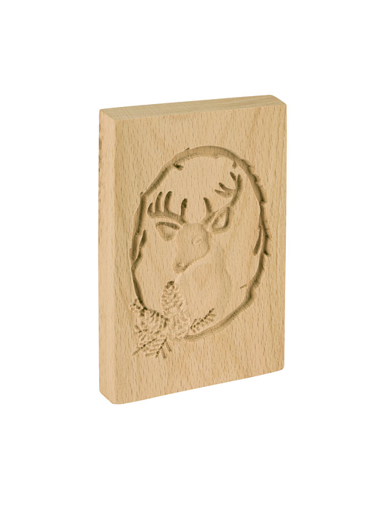 Wooden Stag Embossed Cookie Stamp Weston Table