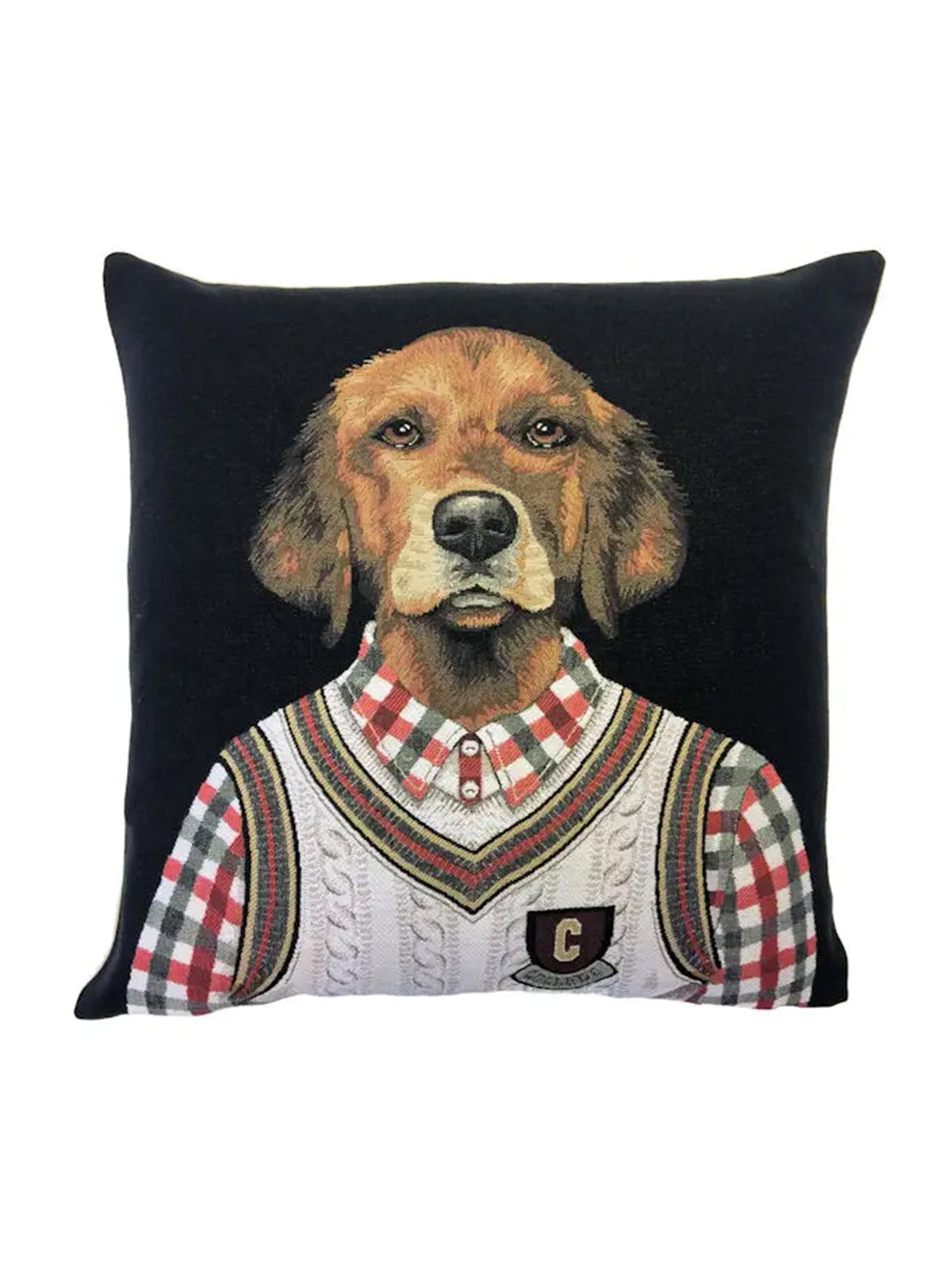 Cambridge Dog Jacquard Pillow Weston Table