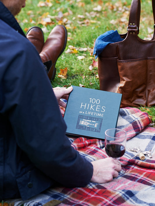 100 Hikes of A Lifetime Leather Bound Edition Weston Table